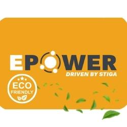 Stiga E-Power nachhaltige, kraftvolle und energiesparende Akkus
